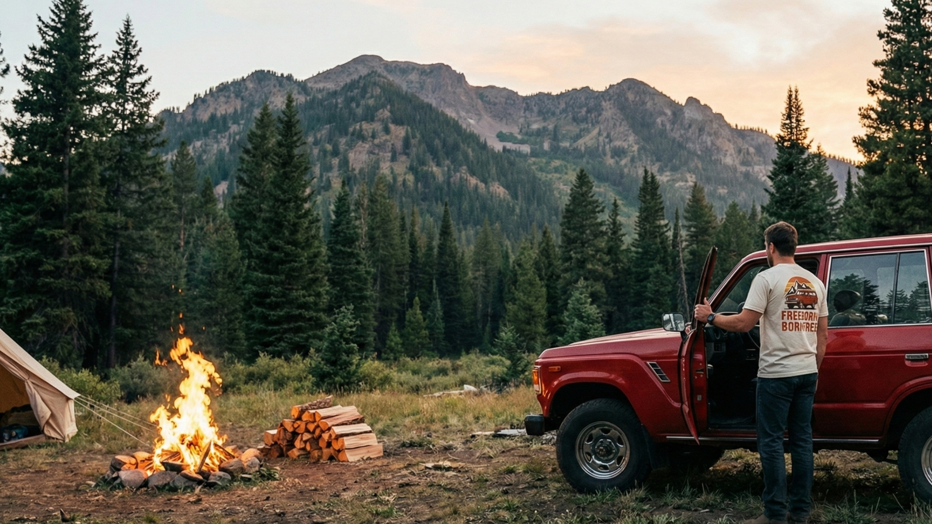 Over Land バナー　非売品 Original Overland | Premium Toyota Land Cruiser Apparel & Gear
