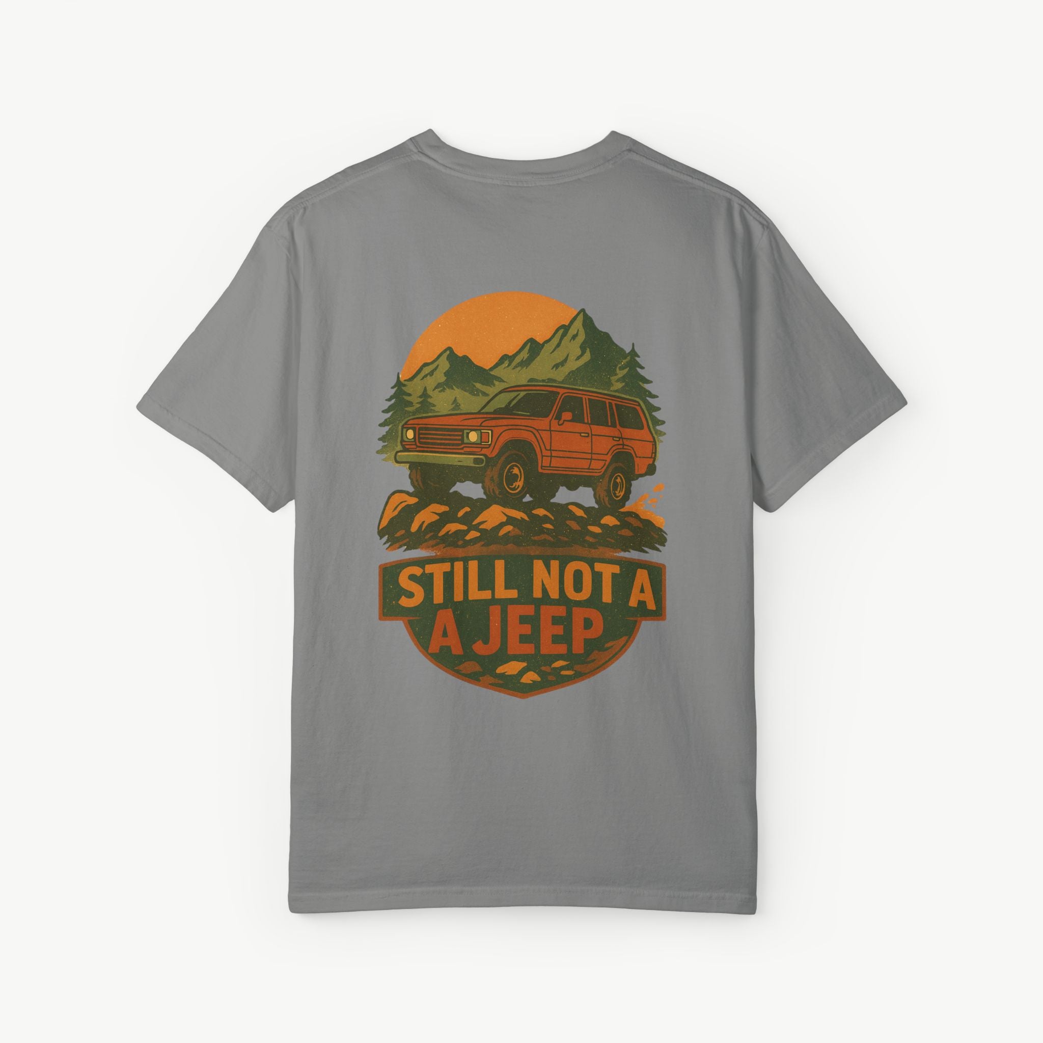 Still Not a Jeep FJ60 Tee – Trail Badge Edition