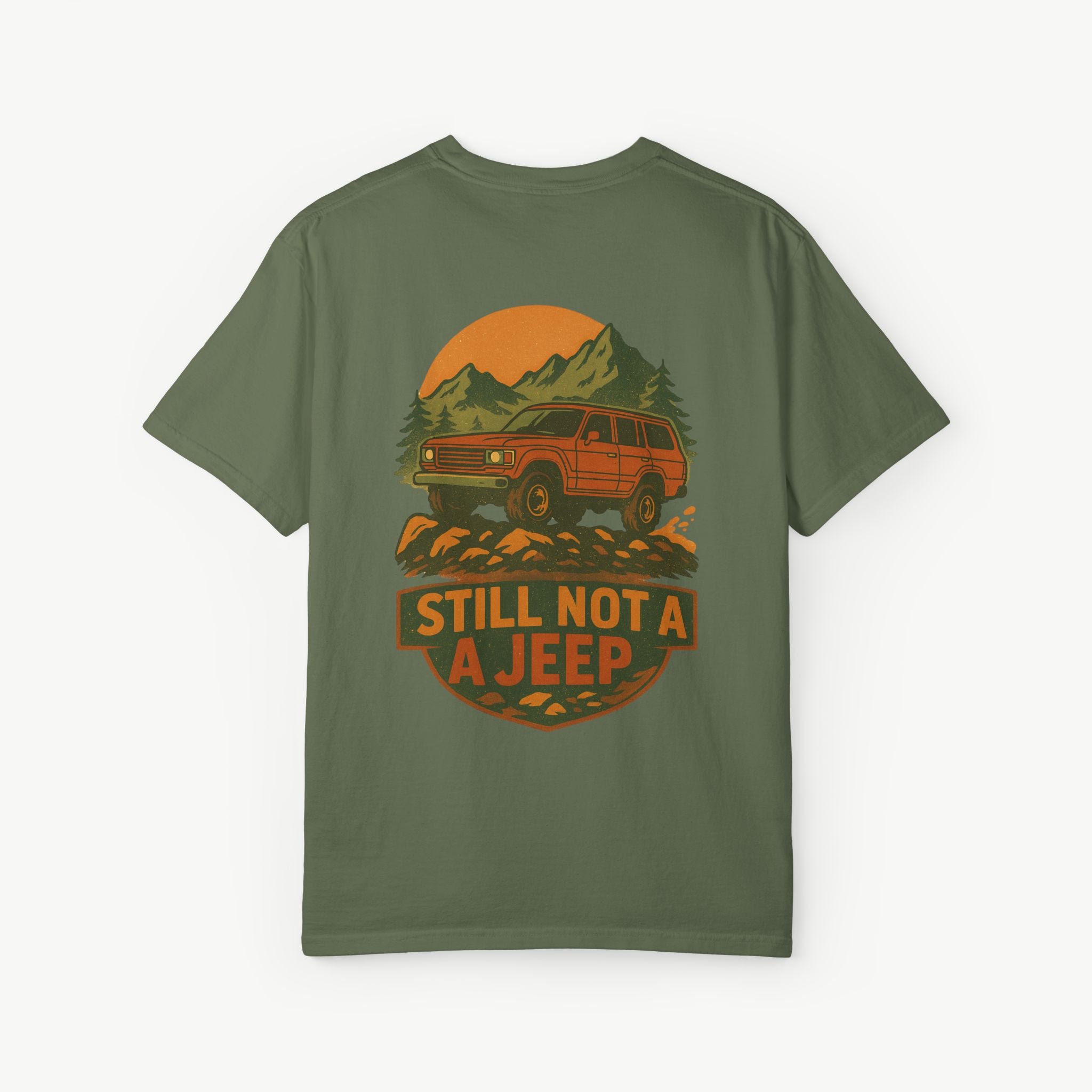 Still Not a Jeep FJ60 Tee – Trail Badge Edition