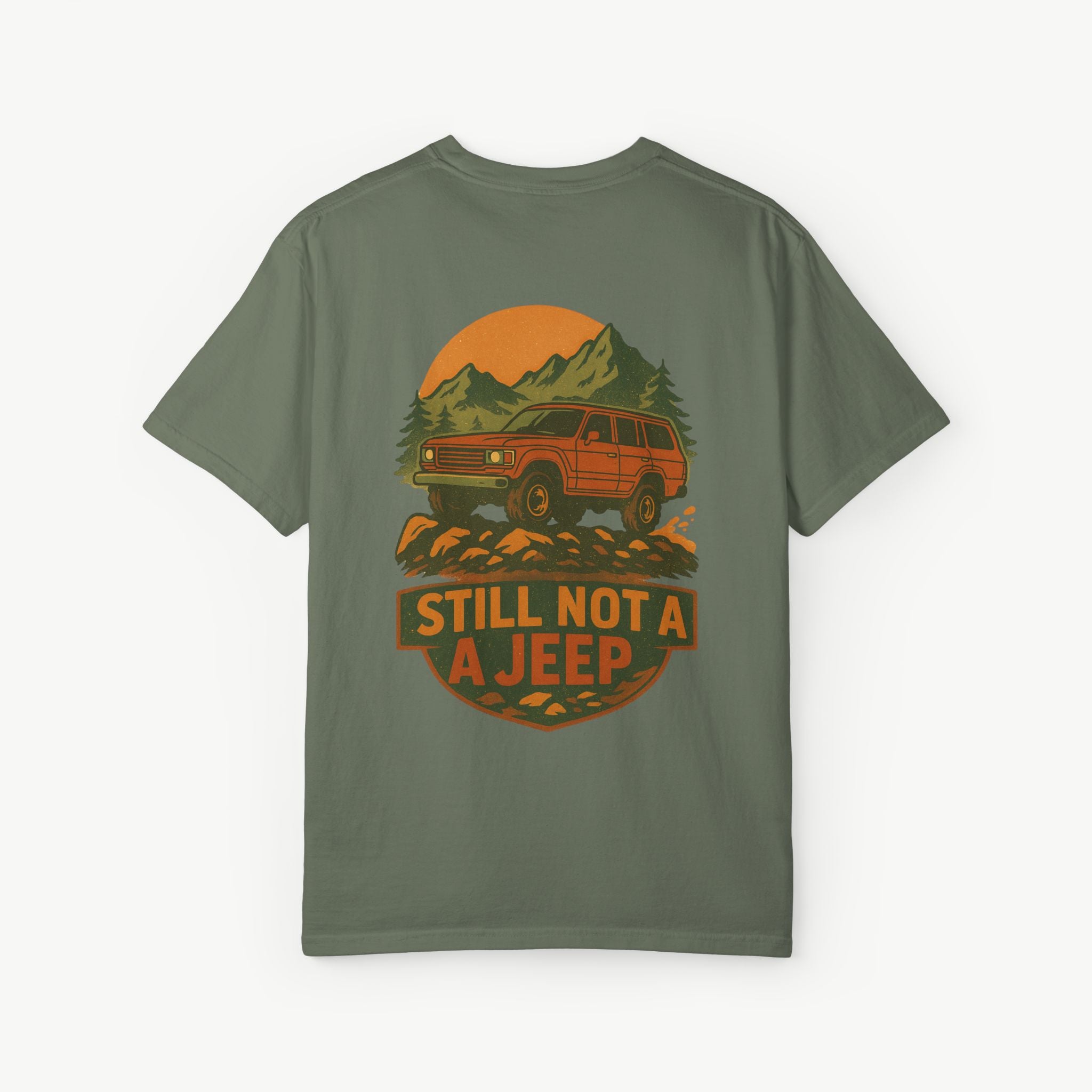 Still Not a Jeep FJ60 Tee – Trail Badge Edition
