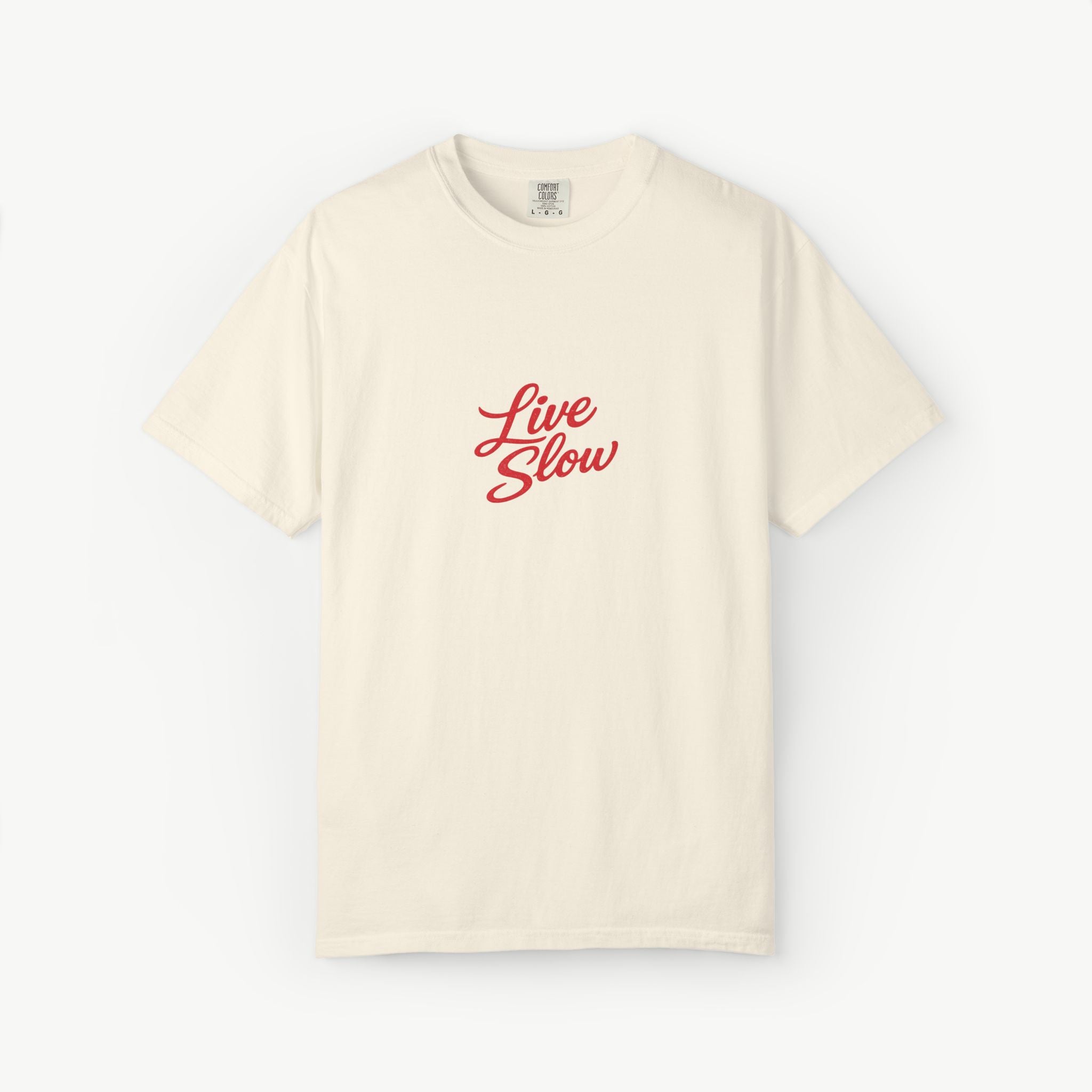 Live Slow Script Tee