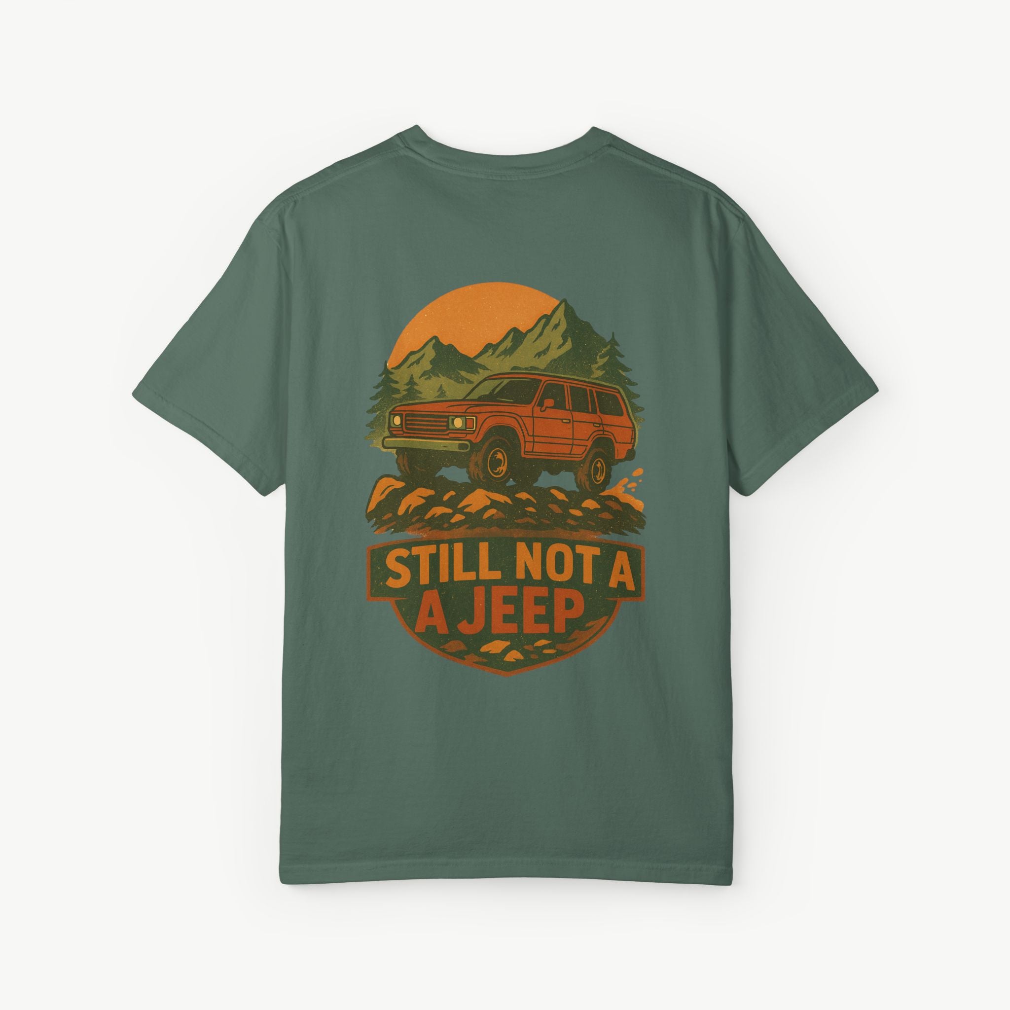 Still Not a Jeep FJ60 Tee – Trail Badge Edition