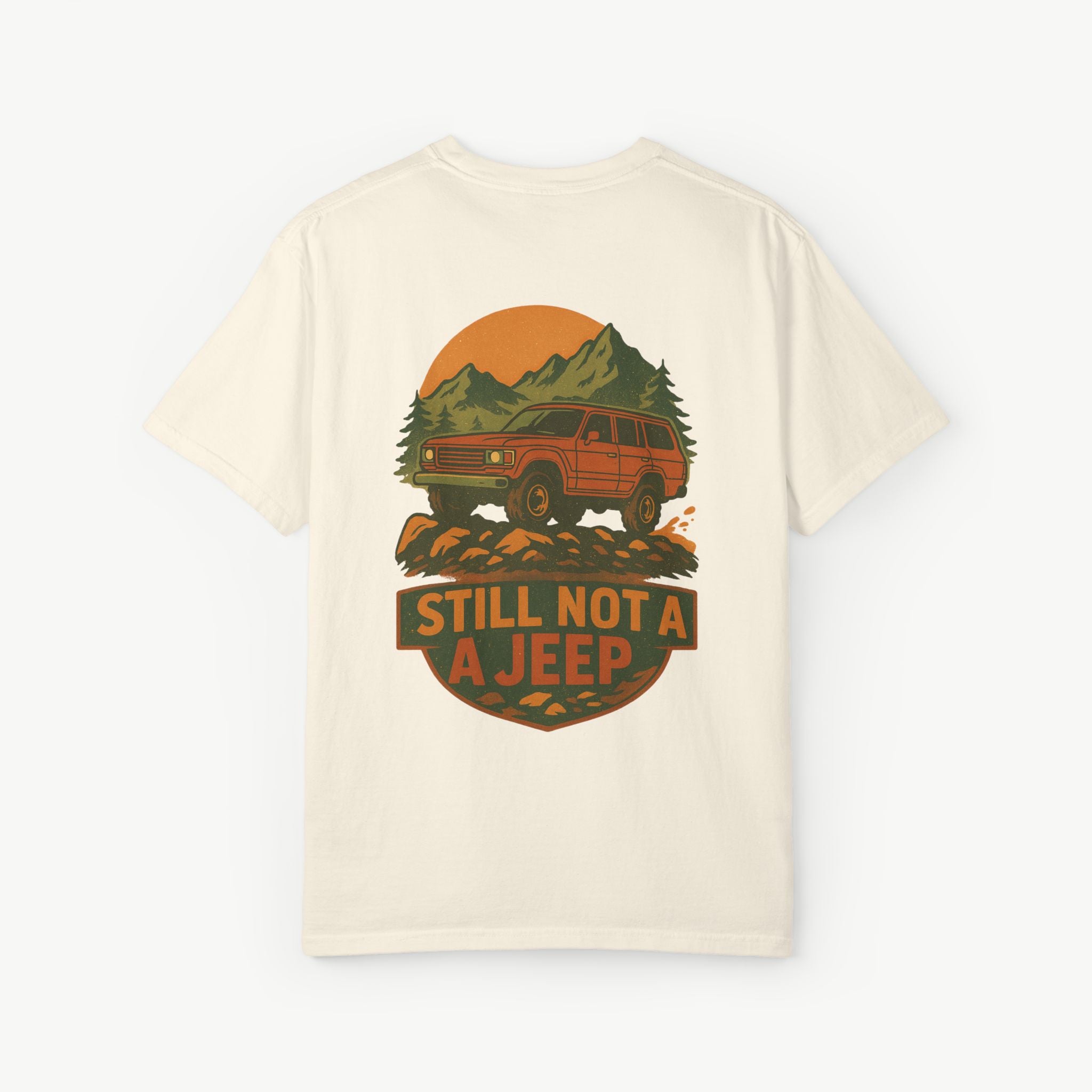 Still Not a Jeep FJ60 Tee – Trail Badge Edition