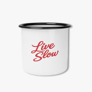 Live Slow Enamel Camp Mug