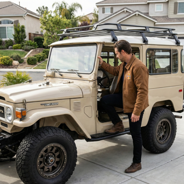 Land Cruiser Duck Cloth Work Jacket - Duck Brown