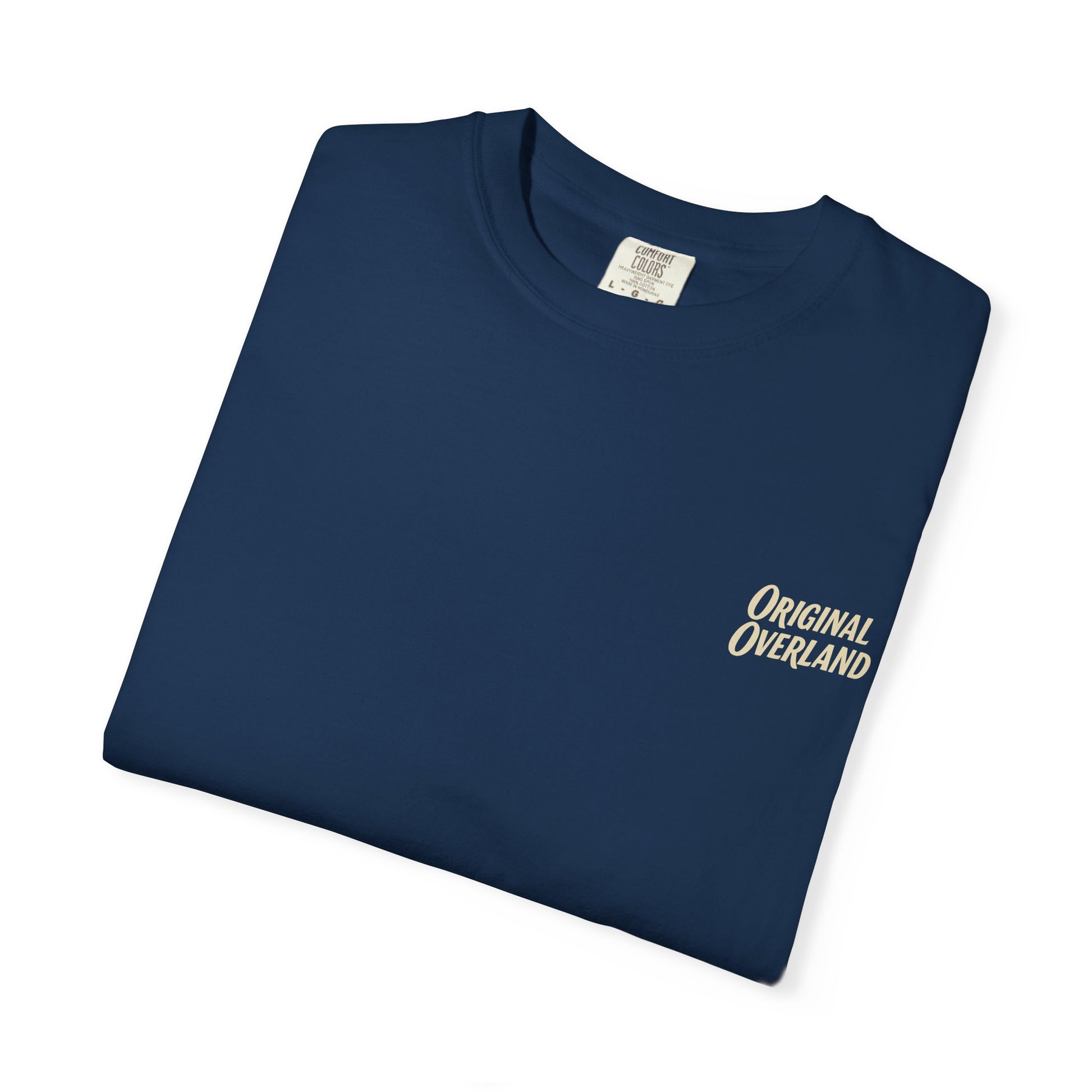 Folded graphite Still Not a Jeep FJ40 tee in soft garment-dyed cotton